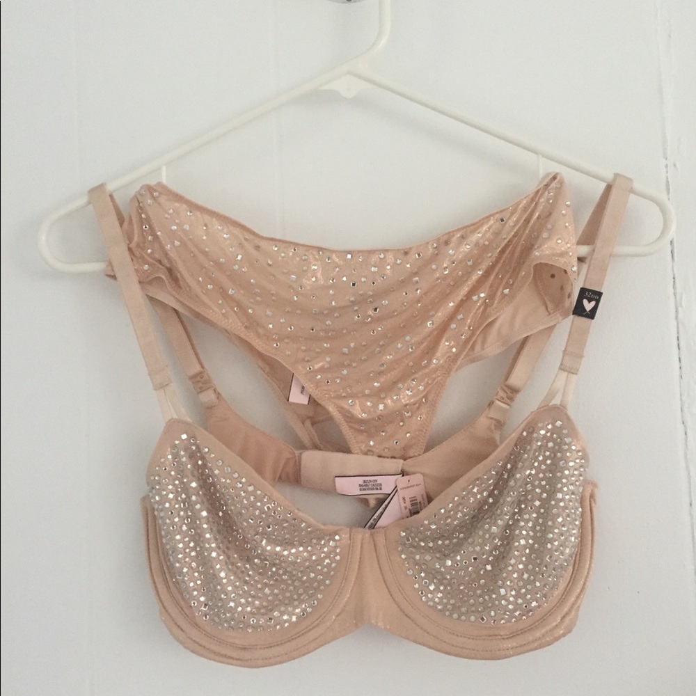 Victoria’s Secret Crystal Bra with Panties